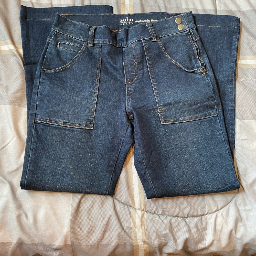 High waist flare jeans - Picture 1 of 6